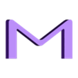 M.stl PS4 Letters and Numbers | Logo