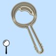 01-1.jpg Science and technology cookie cutters - #01 - magnifying glass (style 1)