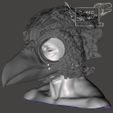 side-view-bird-mask2.jpg Bird Face Masks, Beak Mask, craw raven Mask Long Nose Bird Beak Black Plaque Mask Steampunk Cosplay Party Props Half Face