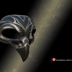 01-Beaked-skull-mask.jpg 3D file Beaked skull mask・3D printable design to download