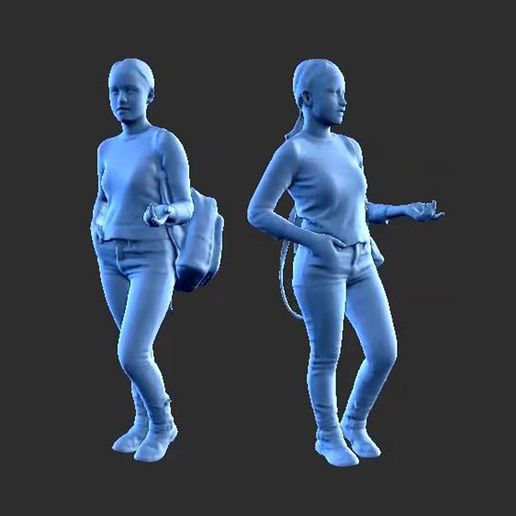 CHARACTER FIGURE GIRL F13 3D model