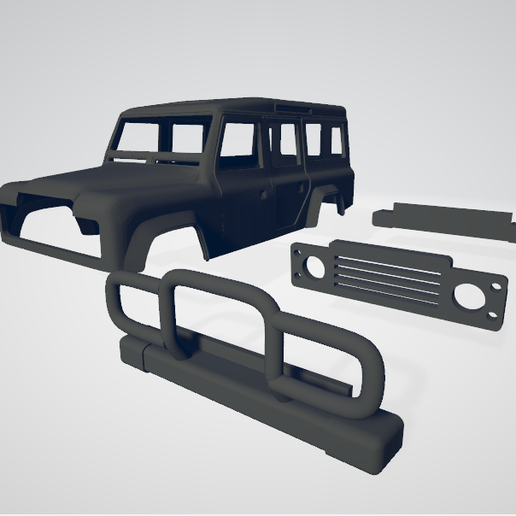 🐚 scx24 land rover RC body shell・ STL File for 3D printing・Cults