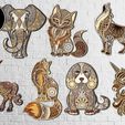 Laser-Cut-Files-Graphics-11085985-7-580x387.jpg Multilayer animals - Vectors for laser cutting