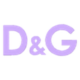 D_G logo_obj.obj dolce & gabbana logo 2