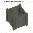 1-4x4_box.jpg 4 Foot X 4 Foot N Scale Crate