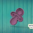 Chupete.jpg Fichier STL Sucette Dummy Baby's Cookie cutter・Objet imprimable en 3D à télécharger