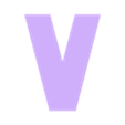 V.stl TRANSFORMERS Letters and Numbers | Logo