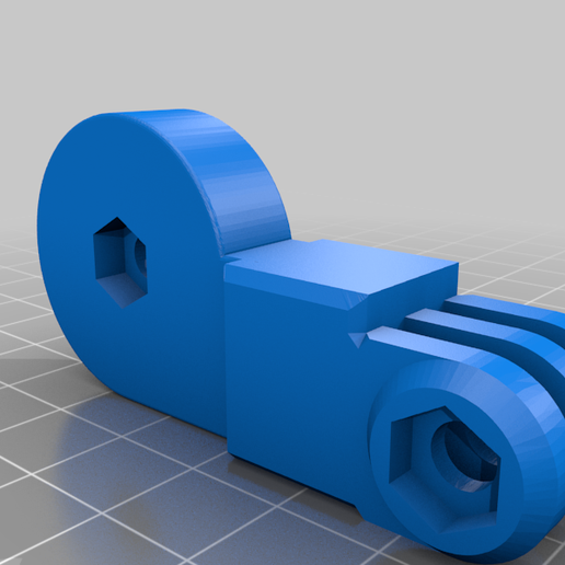 Adapter for Modular Stand for Gopro 3D model