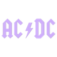 Red Letters.stl ACDC Logo multimaterial multi color