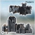 5.jpg Ruined Spanish-style stone church with large corner buttresses and exposed wooden framework (19) - Modern WW2 WW1 World War Diaroma Wargaming RPG Mini Hobby