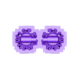 Supported_recoilarms_cannon_01_.stl Triple Tap Cannon - Mech Knight Class Weapon system - Two Taps and a Tickle