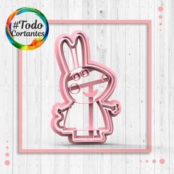 484-Rebecca-liebre.95.jpg STL file Rebeca Hare Cutter・3D printer design to download