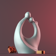 render_11.png Embracing Couple Statue