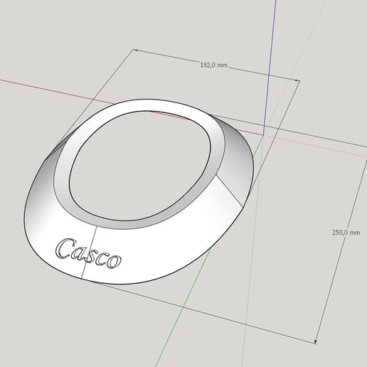 Helmet base (motorcycle helmet base) 3D model
