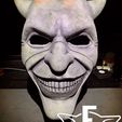 IMG_9875-1.jpg Archivo STL THE BLACK PHONE MOVIE THE GRABBER 2 PART MASK STL・Modelo para descargar y imprimir en 3D