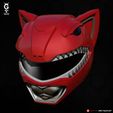 CatHelmet-RedRanger-Cat-01.jpg RED RANGER CAT - Helmet