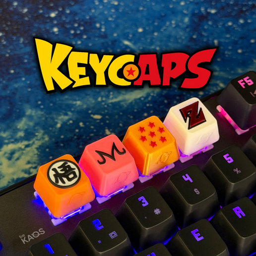 ベジータ　ドラゴンボール　keycaps 🐉 Dragon Ball Keycaps – Symbol Collection (4 Designs | 3D