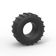 1.jpg 3D file Diecast dirt dragster rear tire 9 Scale 1:25・3D printer design to download
