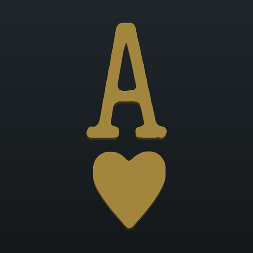 Ace Of Hearts Symbol Stencil Wall Art