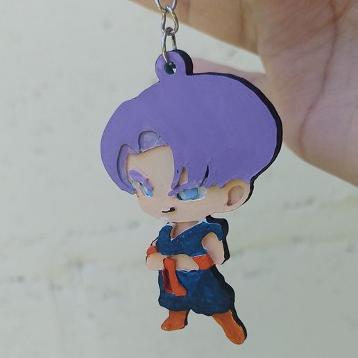 🧒 TRUNKS child keychain - Dragon Ball・ STL File for 3D printing・Cults