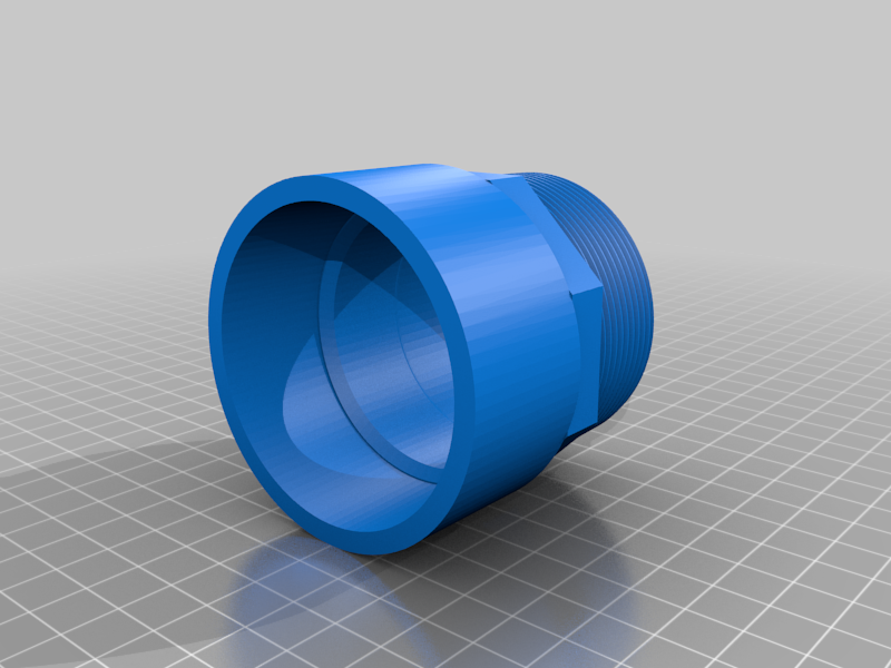 Free 3D file Shop vac to 2" NPT pool blow out adapter・Object to