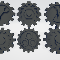 thumb 4.png Fichier STL Icônes de Clan et de Chapitre des Mains de Fer Icône de Space Marine Moulée 'Hard Transfer' (transfert dur)・Modèle pour impression 3D à télécharger