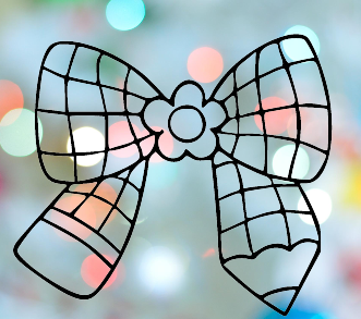 Pencil Bow 7 Cookie Cutter 3D model