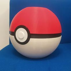p1.jpg Fichier STL Urne Pokeball・Modèle à télécharger et à imprimer en 3D