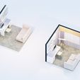 Low-poly-study-room_6-Photo.jpg Low poly orthographic view of study room studio house Lumion 11 Low-poly CG model
