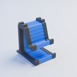 Render-6.jpg 带移动电源插槽的模块化手机支架 - 简单打印，无需支撑 | 3D 打印模型（STL + Bambu）
