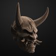 11.jpg Hannya Mask Pendant Magnet 7 Oni Mask Samurai Mask 3D print model