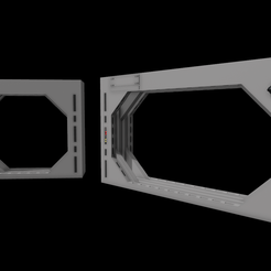 2023-02-13-145618.png Archivo 3D Puertas de explosión de la Estrella de la Muerte de Star Wars para dioramas de figuras de 3,75" y 6・Objeto imprimible en 3D para descargar