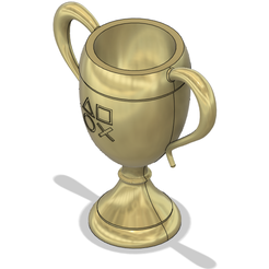 trophy upside.png Télécharger fichier STL Trophée de la Playstation 4 (Bronze, Argent, Or) • Plan à imprimer en 3D, Raven_Kilit