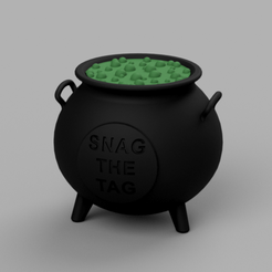 Cauldron-v6.png Fichier STL gratuit Snag The Tag - Chaudron de sorcières célestes・Objet à télécharger et à imprimer en 3D