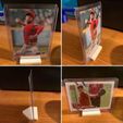 IMG_4543.jpg Archivo STL gratuito Home Plate Expositores de tarjetas de béisbol Top Loader・Idea de impresión 3D para descargar