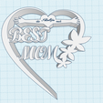 heart-with-text-and-decor.png Mejor soporte de decoración floral de corazón de mamá - Te quiero mucho