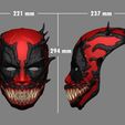 deadpool_venom_mask_010.jpg Deadpool x Venom Mask Cosplay Halloween STL File