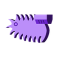 chainsaw bayonet plain short.stl STL file Chaos Chainbayonnets・3D printer design to download