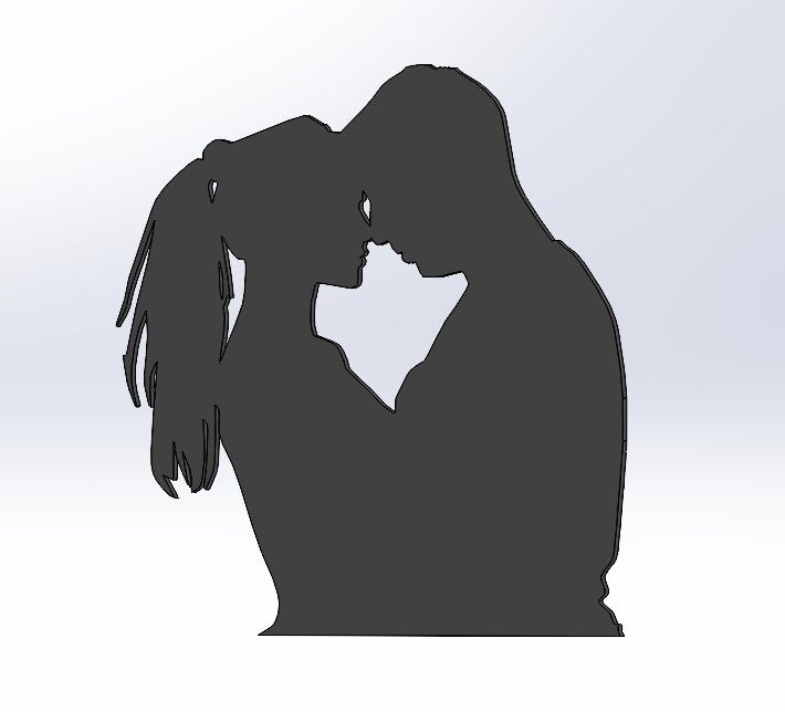 couple-silhouette-3.jpg STL file Couple in Love Silhouette Wall Art・3D printable model to download, Lotus3d