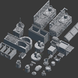 Render2.png Inn & Tavern Items - Set 2 - Kitchen and Food - 28mm gaming - Sample Items