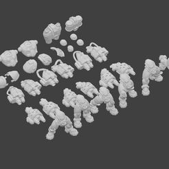 Capture.JPG STL file Starcraft 2 Marauders & Firebats Wargaming Minis・3D printer model to download
