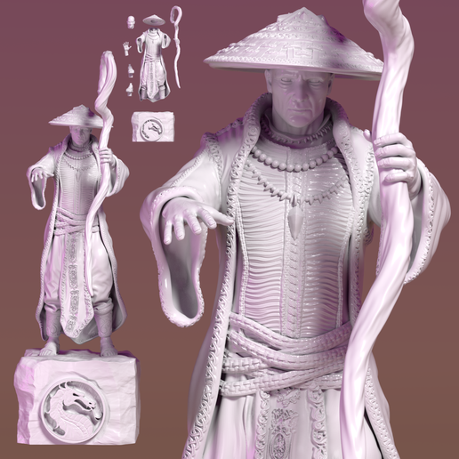 Raiden - Mortal kombat 3D model