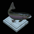 Rainbow-trout-trophy-open-mouth-1-20.png fish rainbow trout / Oncorhynchus mykiss trophy statue detailed texture for 3d printing