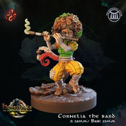 Cornelia-the-bard.jpg 3D file Cornelia the Bard・Model to download and 3D print