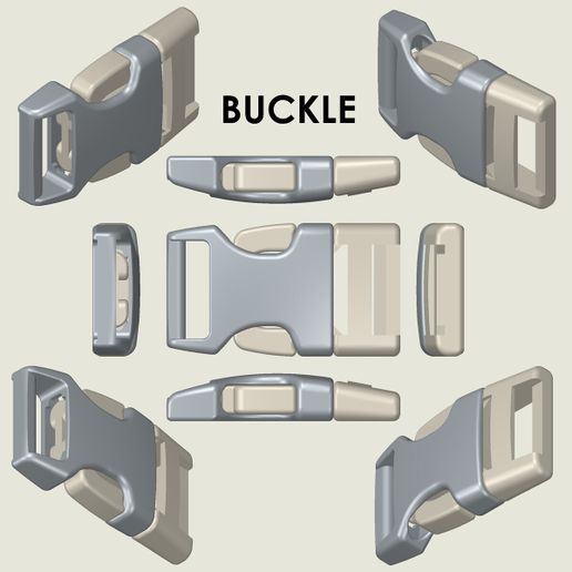 🛄 Snap Buckle・ STL File for 3D printing・Cults