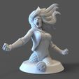 BlackCanaryBust.2.jpg Black Canary from Flash DC Comics STL files for 3d printing by CG Pyro fanarts collectibles