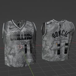 77BlenderView.png Archivo STL Camiseta de baloncesto litografiada 77・Modelo para descargar y imprimir en 3D, XavAb29