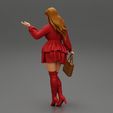 Girl-0041.jpg Young woman wearing beautiful Fashion dress and holding handbag 3D Print Model