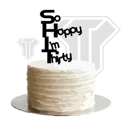 Topper-Funny-02-SHIT-30-a@2x.png Funny - Sh*t 30 year old - Cake topper - Birthday joke