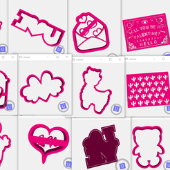 SAN VALENTIN.PNG COUPE DE LA SAINT-VALENTIN, ENSEMBLE DE 170 PIÈCES
